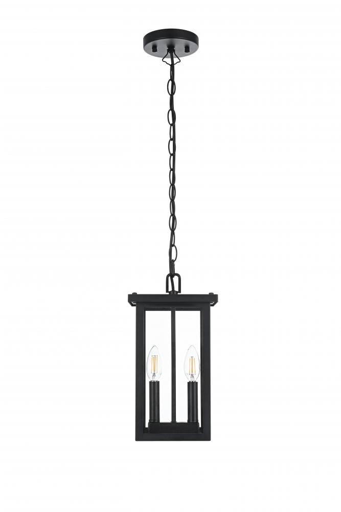 Outdoor Hanging L7&#34; W7&#34;H13.5&#34; L2 Black
