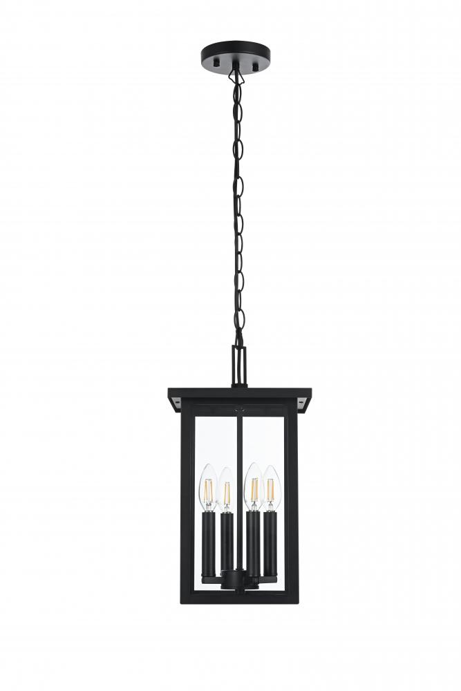 Outdoor Hanging L9&#34; H16&#34; E9&#34; L4 Black