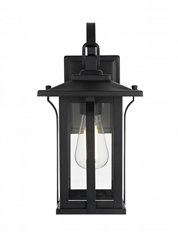 Wall sconce W7&#34; H13.5&#34; E8&#34; L1 Black