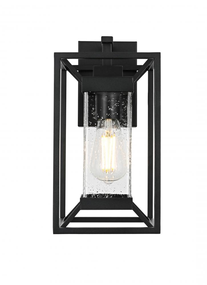 Wall sconce W6.5&#34; H13.5&#34; E7.5&#34; L1 Black