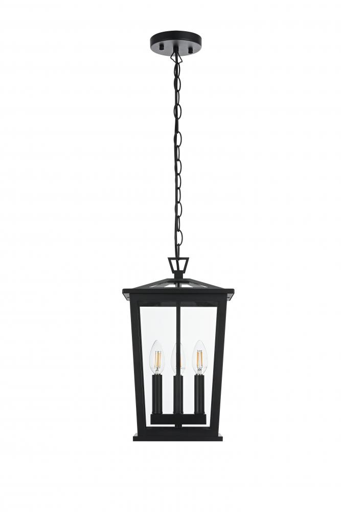 Outdoor Hanging L9.5&#34; W7&#34; H15.5&#34; L3 Black