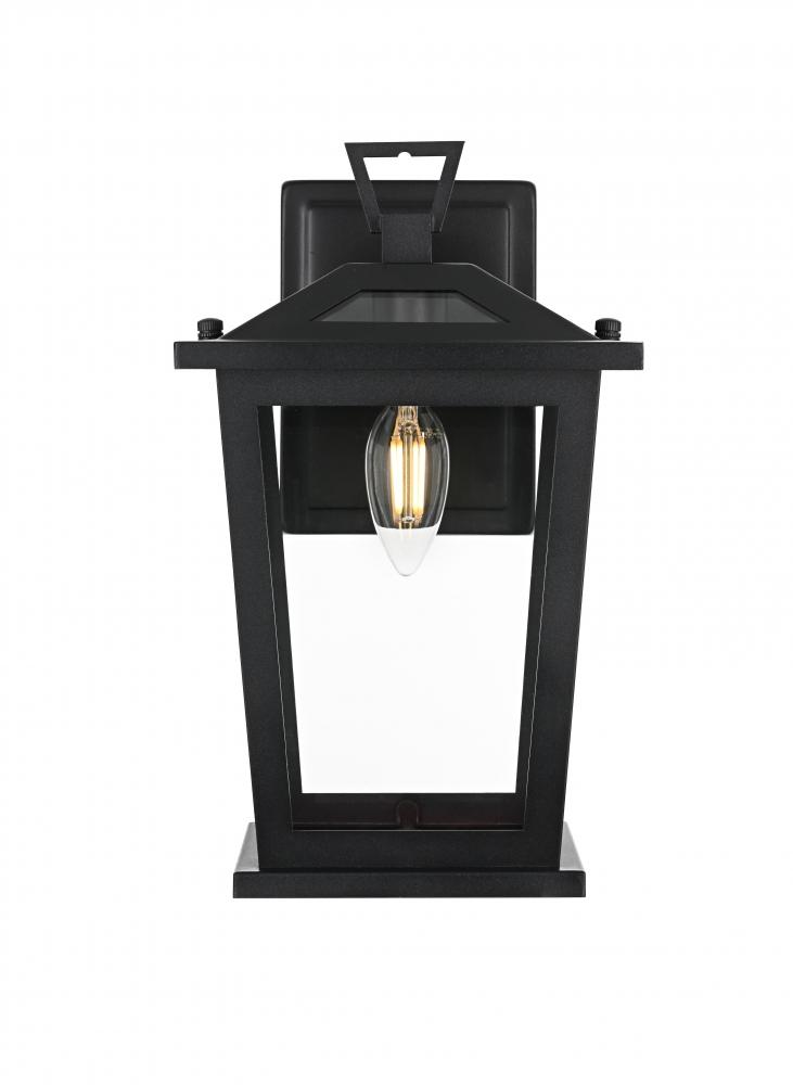 Wall sconce W7&#34; H12&#34; E6.5&#34; L1 Black