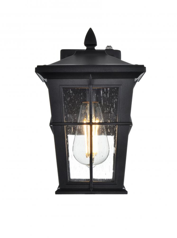 Wall sconce W7&#34; H11.5&#34; E8&#34; L1 Black