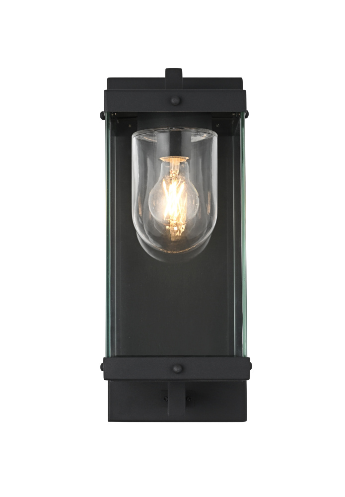 Wall Sconce W6.9&#34; E8.5&#34; H17.3&#34; Black