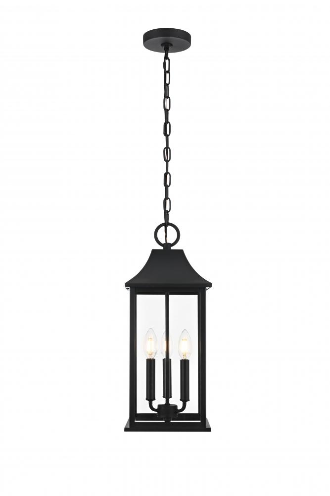Outdoor Hanging W8&#34;D8&#34;H20.5&#34; Black