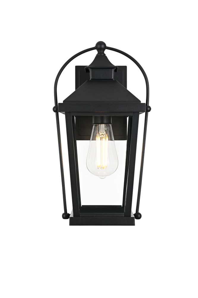 Luz 14 inch Outdoor Wall sconce in Black