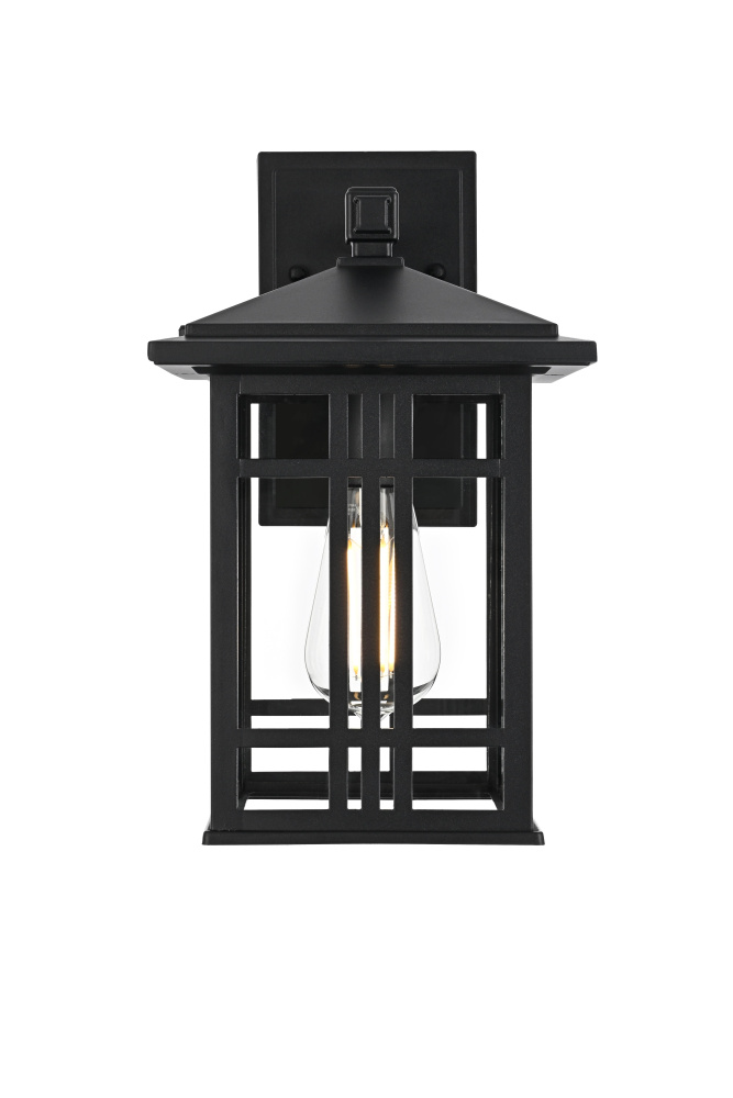 Harley 13 inch Outdoor Wall sconce in Black