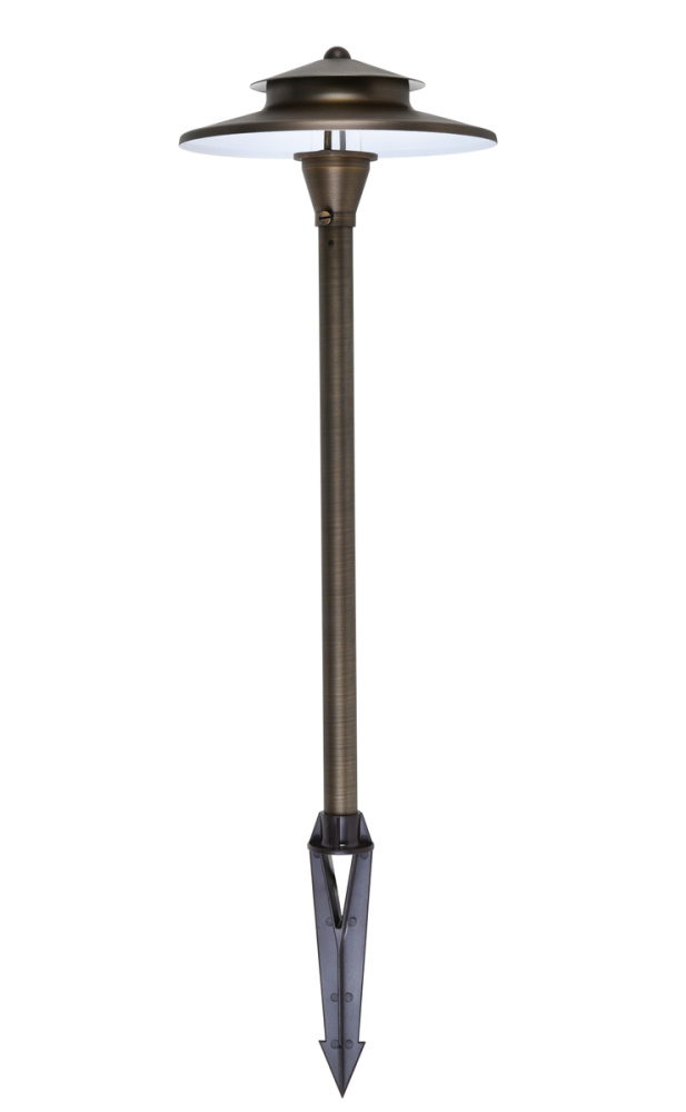Outdoor Cast Brass Path light D:9&#34; H:24&#34;