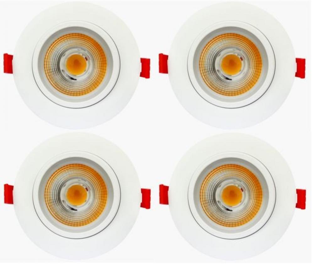 4&#34; 11W Gimbal 3000K DIMMABLE 950lm WH
