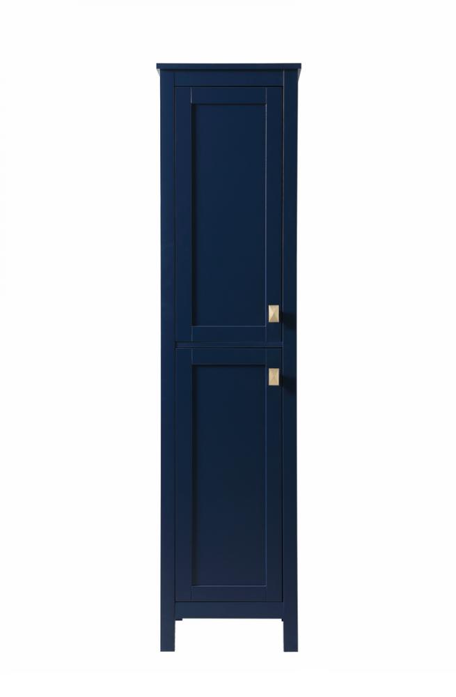 Bath Storage Cabinet 2dr 16Wx22Dx65H blue