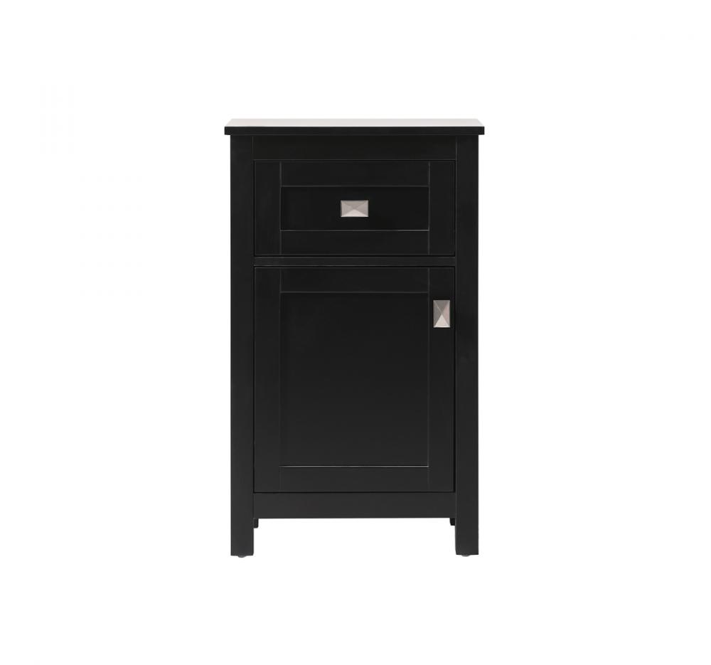 Bath Storage Cabinet 1dr1dw 18Wx13Dx30H black