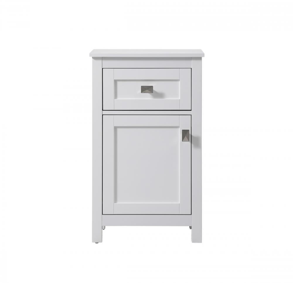 Bath Storage Cabinet 1dr1dw 18Wx13Dx30H white