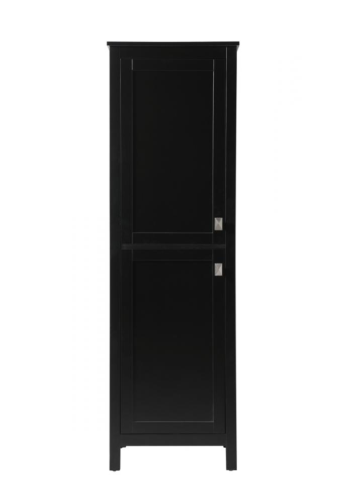 Bath Storage Cabinet 2dr 20Wx22Dx65H black