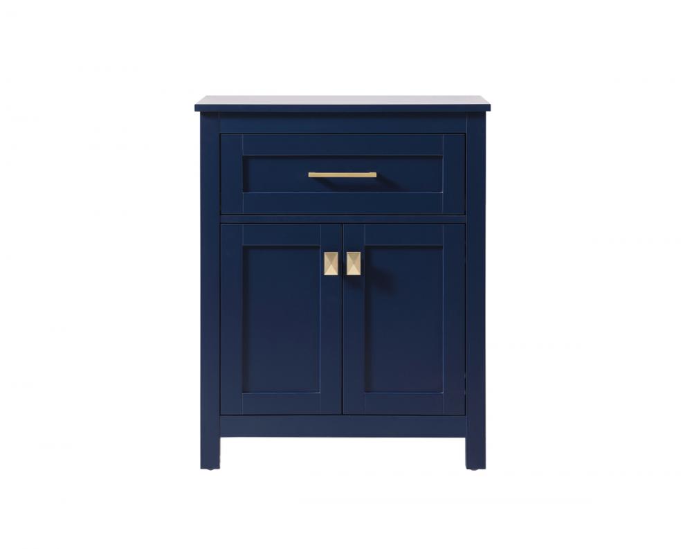 Bath Storage Cabinet 2dr1dw 24Wx16Dx30H blue