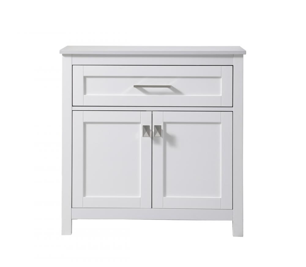 Bath Storage Cabinet 2dr1dw 30Wx16Dx30H white