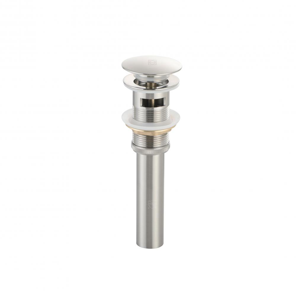 Pop-up drainer with overflow hole 2.6&#34;x7.76&#34;x2.6 Brushed Nickel