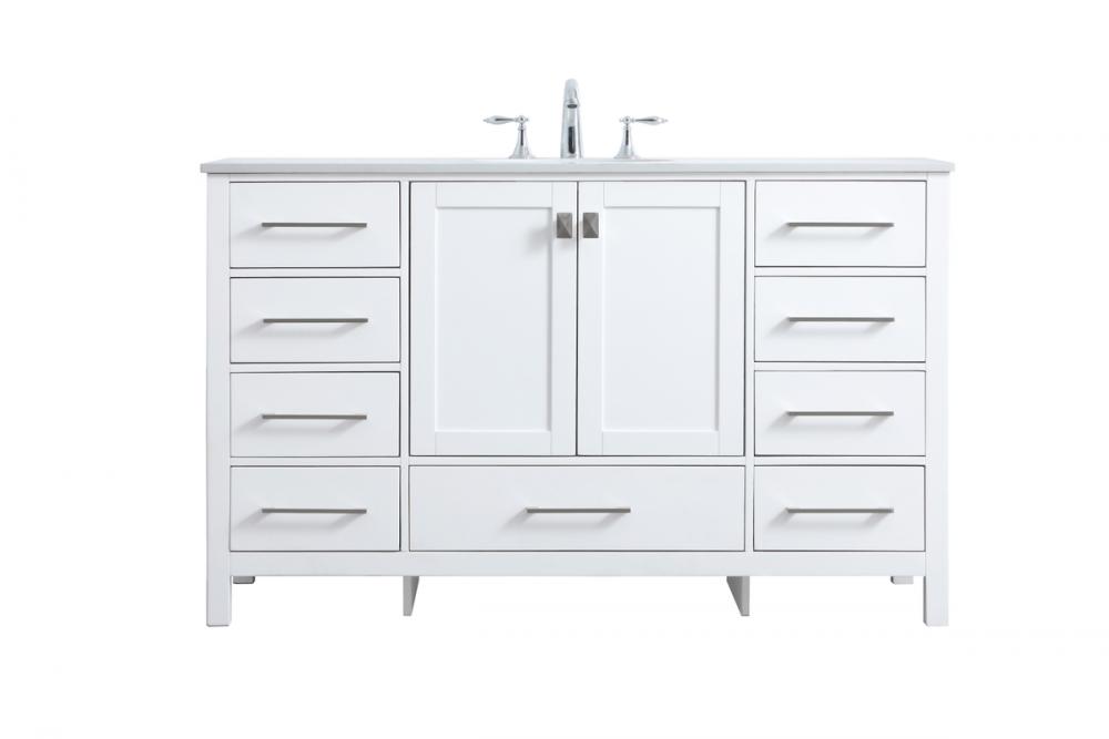 Vanity Cabinet 9Dw2Dr 54x22x34 White