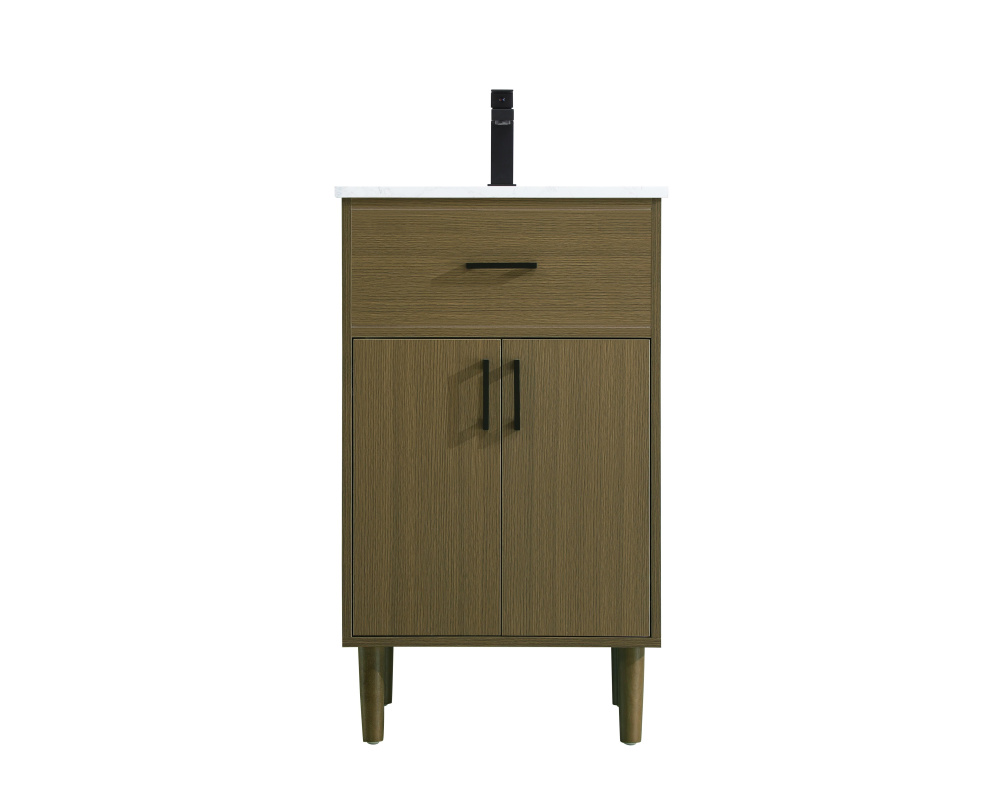 Vanity Cabinet 2Dr W20&#39;&#39;xD19&#39;&#39;xH34&#34; Chestnut Brown