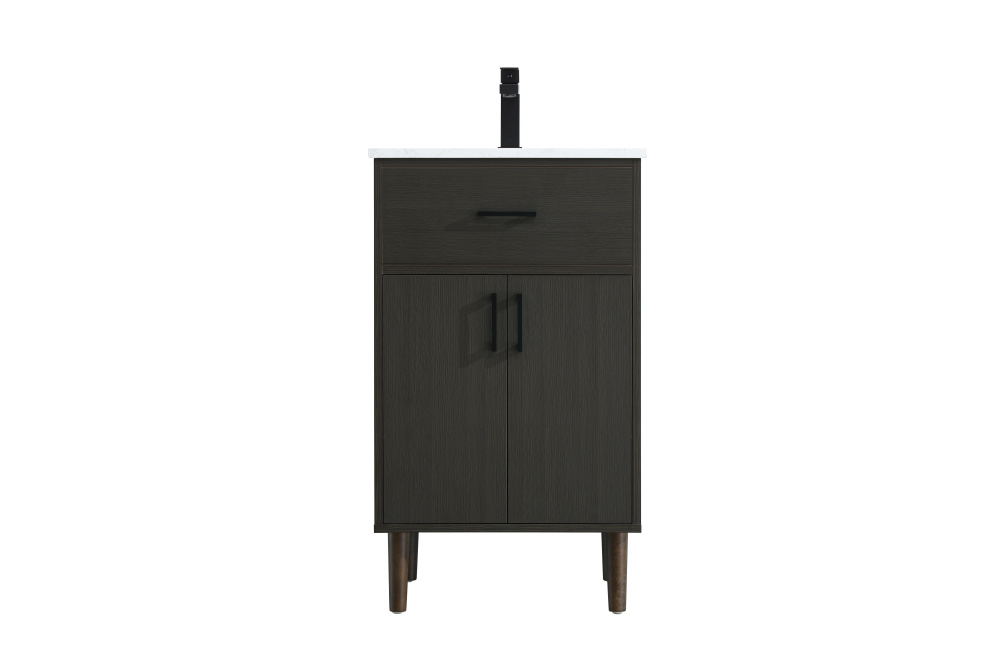 Vanity Cabinet 2Dr W20&#39;&#39;xD19&#39;&#39;xH34&#34; Mocha Brown