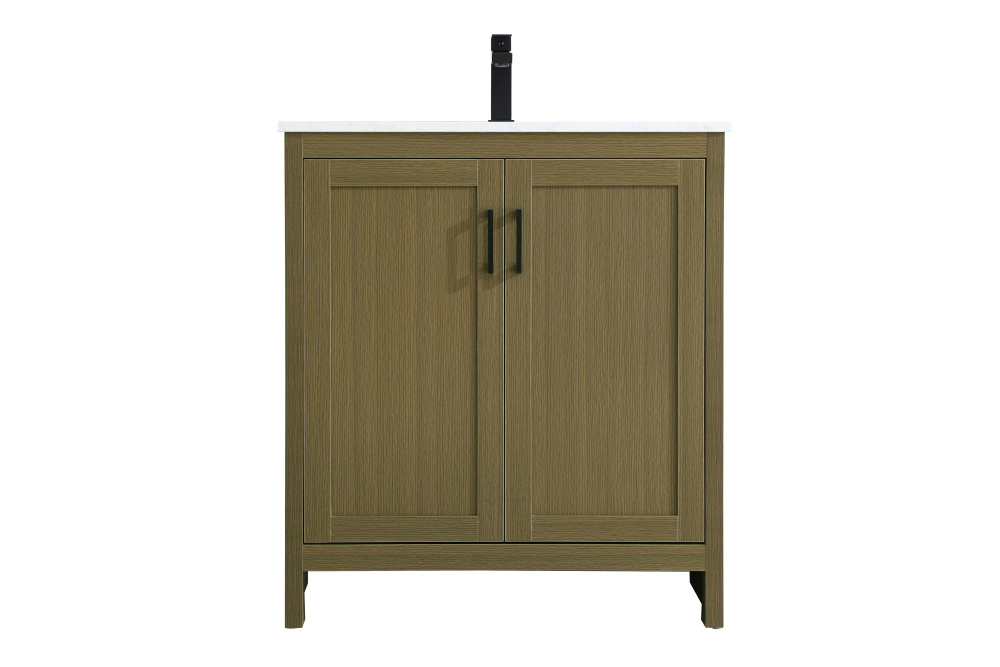 Vanity Cabinet 2Dr W30&#39;&#39;xD19&#39;&#39;xH34&#34; Chestnut Brown