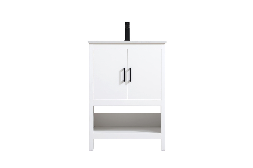 Vanity Cabinet 2Dr W24&#39;&#39;xD19&#39;&#39;xH34&#34; WH