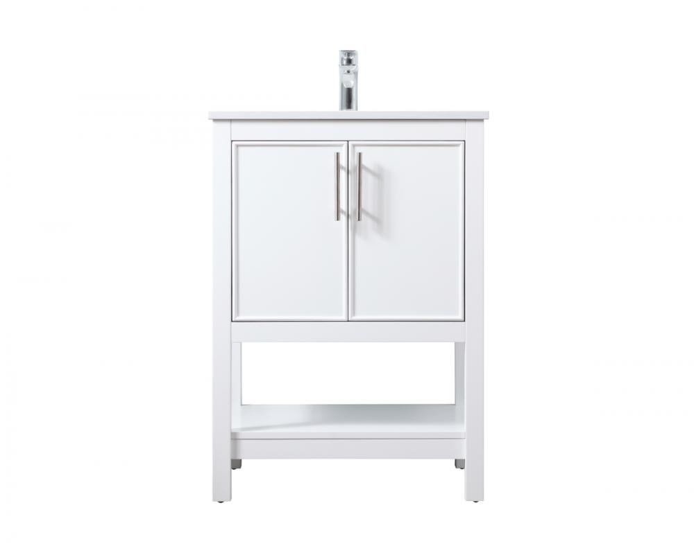 Vanity Cabinet 2Dr W24&#39;&#39;xD19&#39;&#39;xH34&#34; White