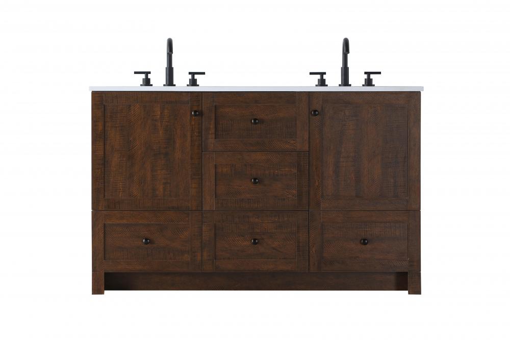 Vanity Cabinet 5Dw 2Dr 54&#34;x19&#34;x34&#34; Expresso