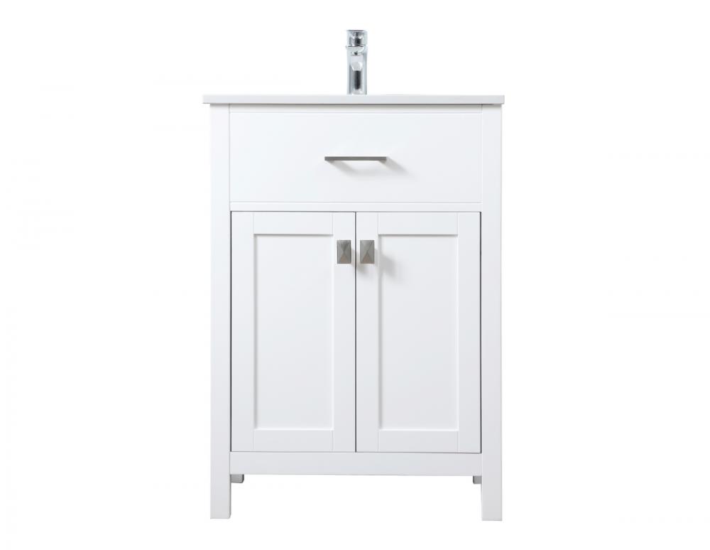 Vanity Cabinet 2Dr W24&#39;&#39;xD19&#39;&#39;xH34&#34; White