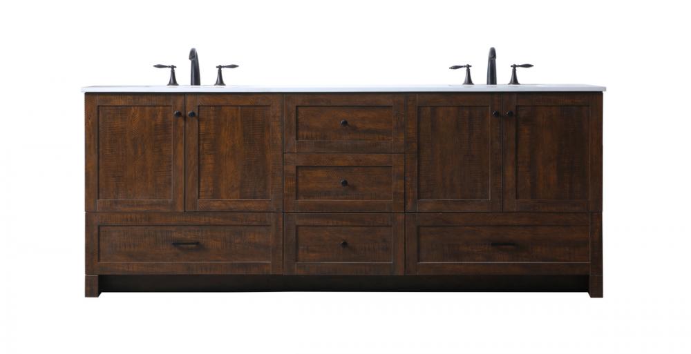 Vanity Cabinet 5Dw 4Dr 84&#34;x19&#34;x34&#34; Expresso