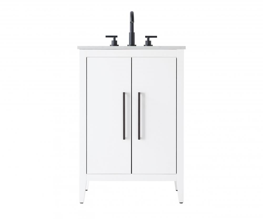 Vanity Cabinet 2Dr 24x21.5x35 White