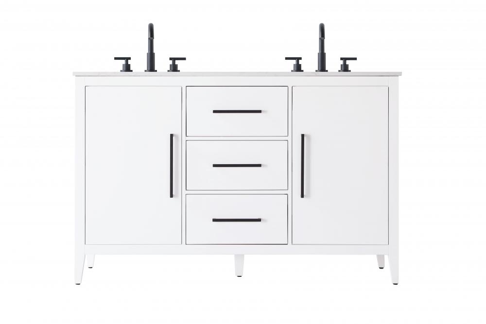 Vanity Cabinet 2Dr 3Dw 54x21.5x35 White