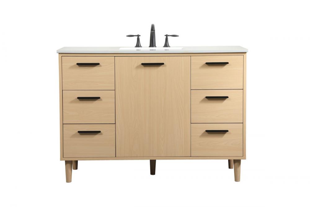 48 inch bathroom vanity in Maple