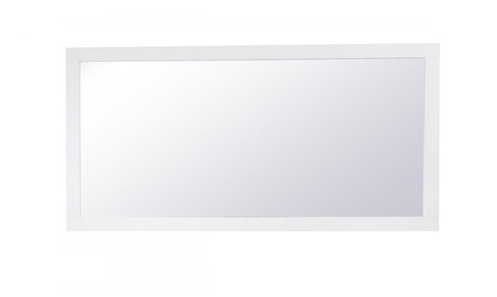 Aqua rectangle vanity mirror 72 inch in White
