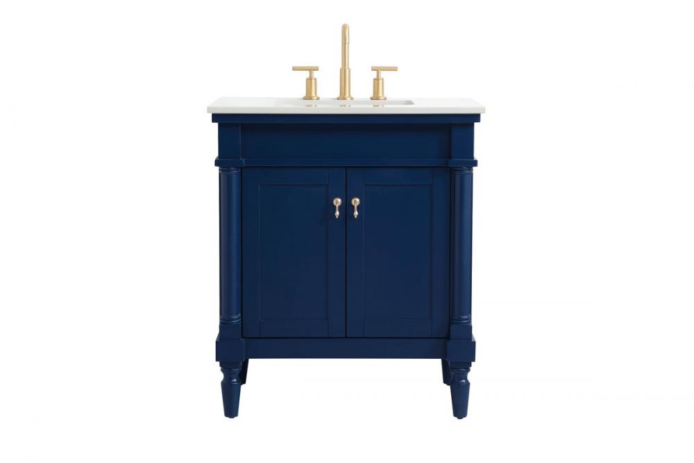 Lexington VanityCabinet2Door 30x21x36 Blue
