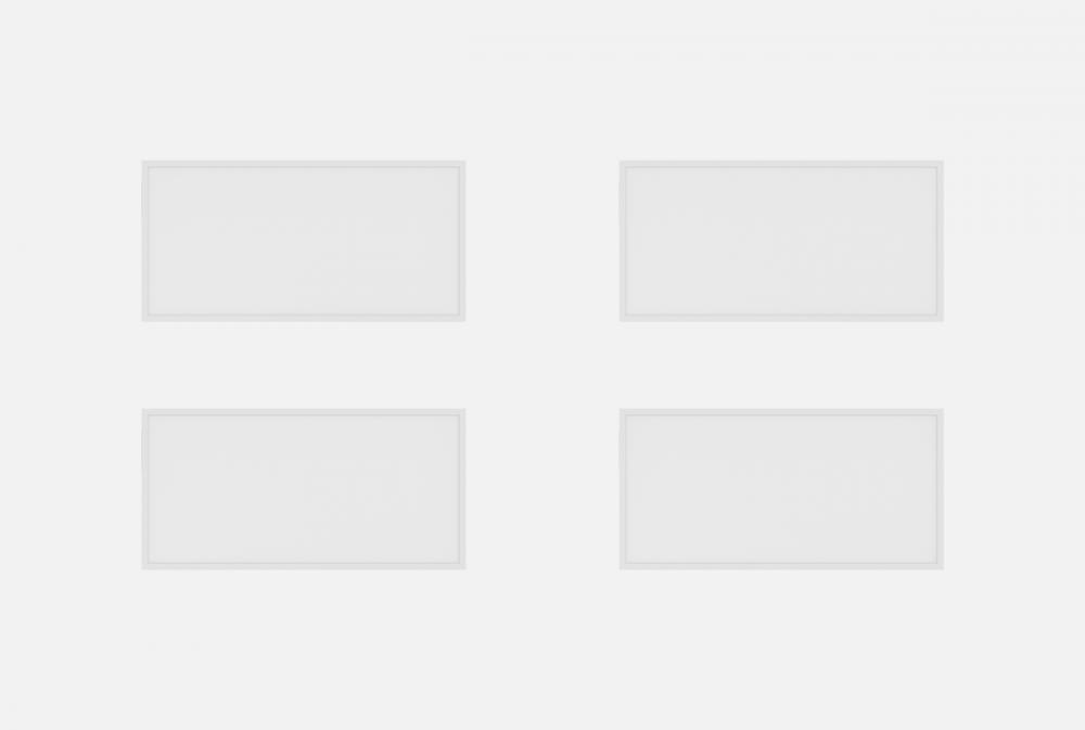 2x4 LED Panel 30/40/50 Watt selectable 4CCT 120V Dimmable pack of 4