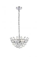 Elegant 1104D14C - Emilia 14 inch pendant in chrome