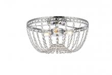 Elegant 1112F14C - Kylie 14 inch flush mount in chrome
