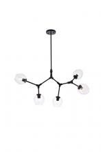 Elegant 1712D42BK - Cavoli 5 lights black chandelier