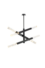 Elegant 2085L3BK - Pendant L48"H19"L6 Black
