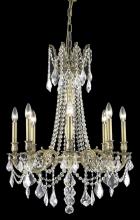 Elegant 9208D24FG/RC - Rosalia 8 light French Gold Chandelier Clear Royal Cut Crystal