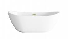 Elegant BT10367GW-BGD - Bathtub 66.9x28.3x26 GW with BGD drain kit