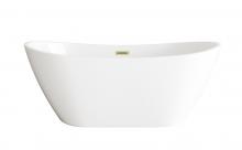 Elegant BT10372GW-BGD - Bathtub 72.0"31.5"28" GW with BGD drain kit