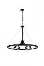 Elegant LD746D32BK - Thora Pendant D31.5"H26.6" L6 Black
