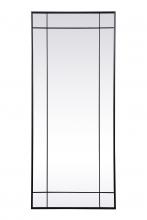 Elegant MR3FL3070BLK - Viola Floor mirror 30"W x 70"H black