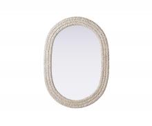 Elegant MR4C3042LN - Jute Rope Mirror 30''x42'' Linen White