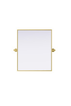 Elegant MR6H2024BRA - Metal Frame Mirror 20"W x 24"H Brass