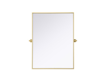 Elegant MR6H2736BRA - Metal Frame Mirror 27"W x 36"H Brass