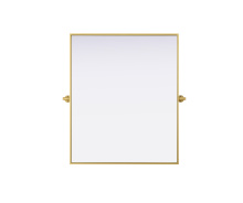 Elegant MR6H3036BRA - Metal Frame Mirror 30"W x 36"H Brass