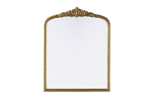 Elegant MR7F3342AB - Naomi Vintage Resin Mirror 33x42 in Antique Brass