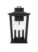 Elegant OD333W16BK - Wall sconce W9.5" H16" E8.5" L3 Black